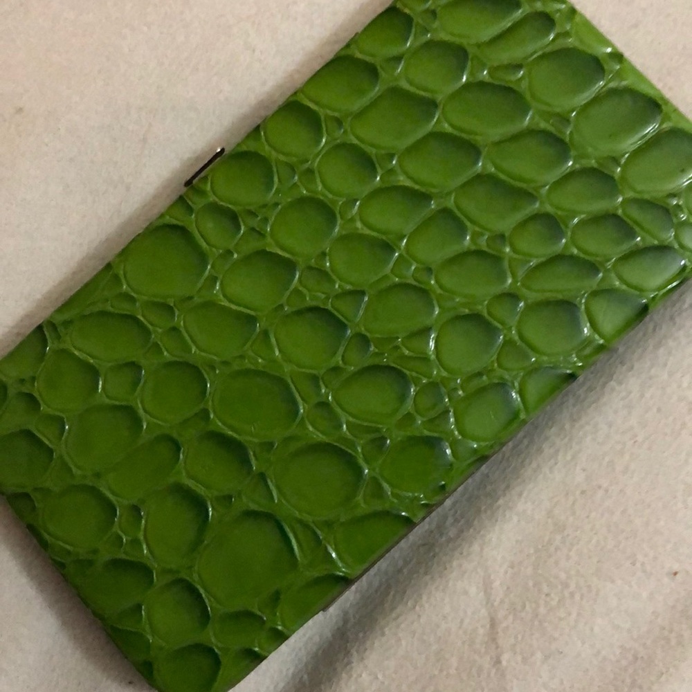 Green crocodile like-wallet